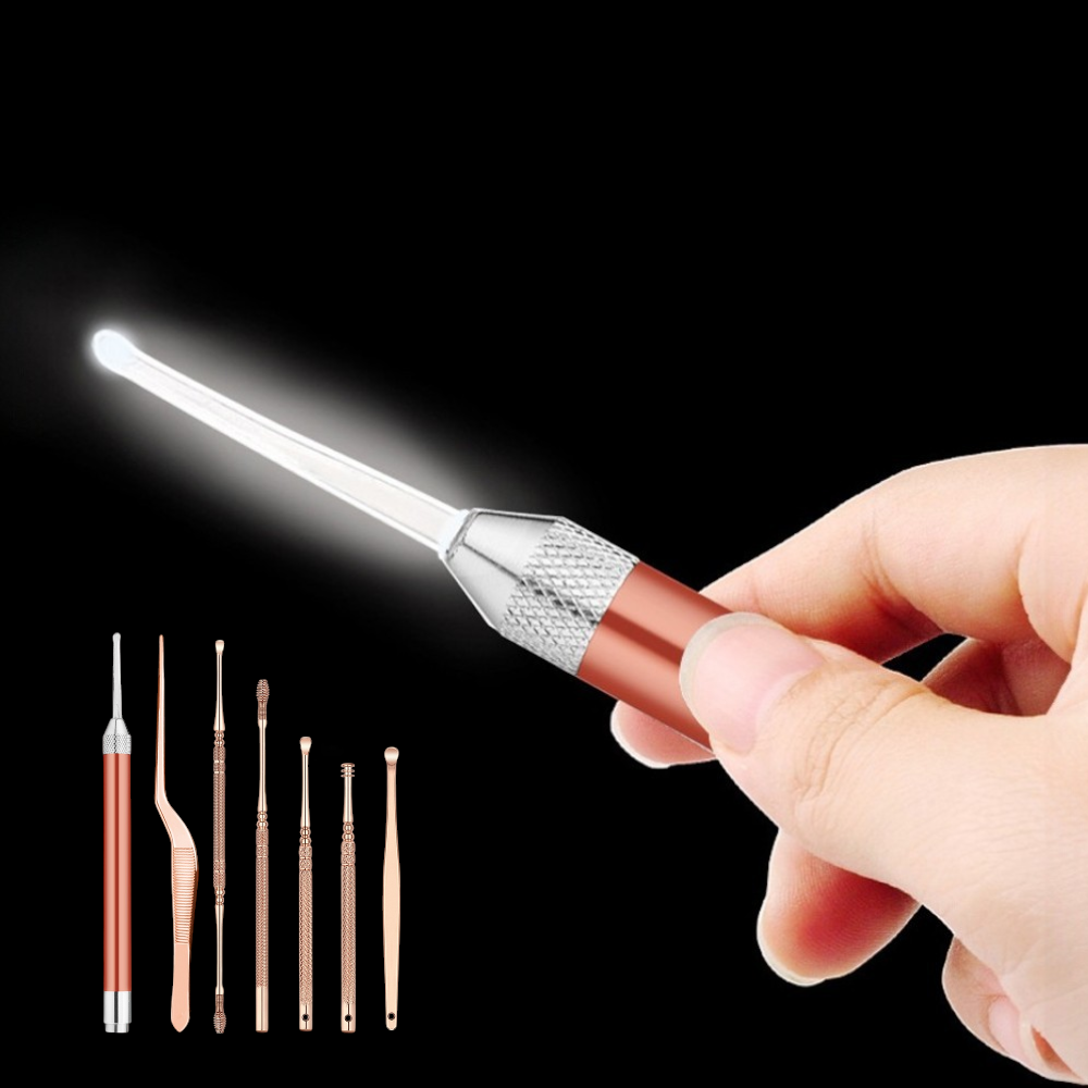 LED 귀이개 귀파개 후비개 귀청소 7종 세트