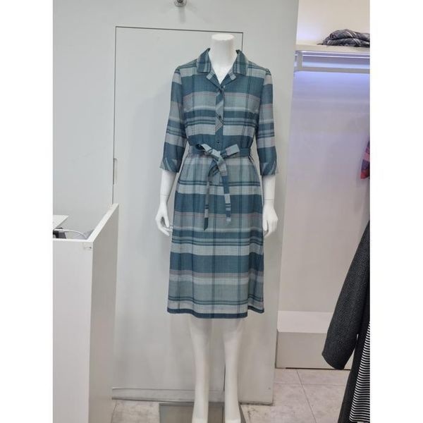 [하프클럽]벨리시앙 세이브존04 체크 제천벨트 원피스 OP3203