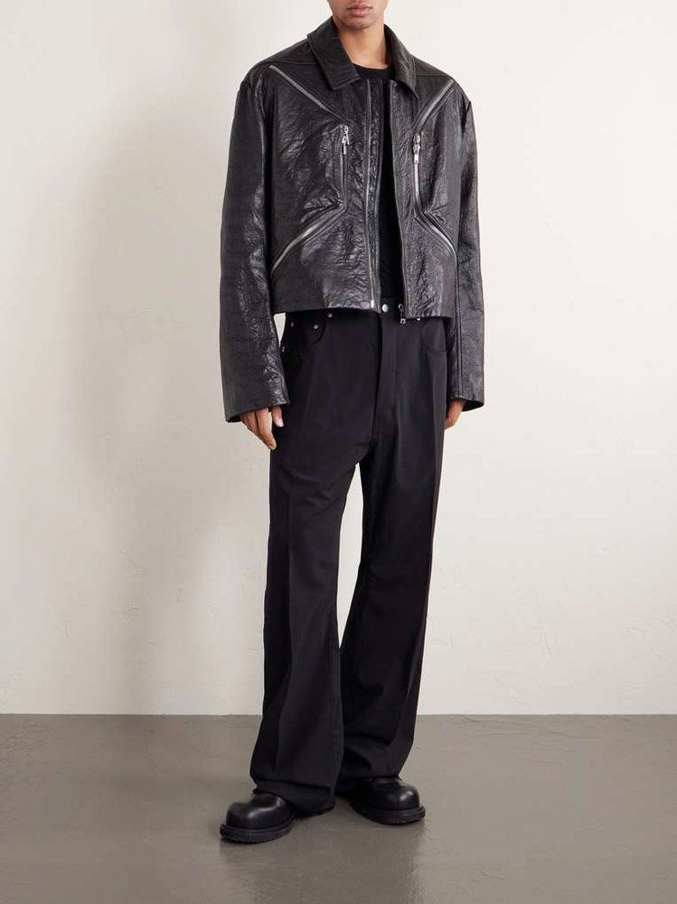 릭오웬스 템플 HEIZER MAC 텍스처레더 자켓 RU01F2795 LBE B0081958123