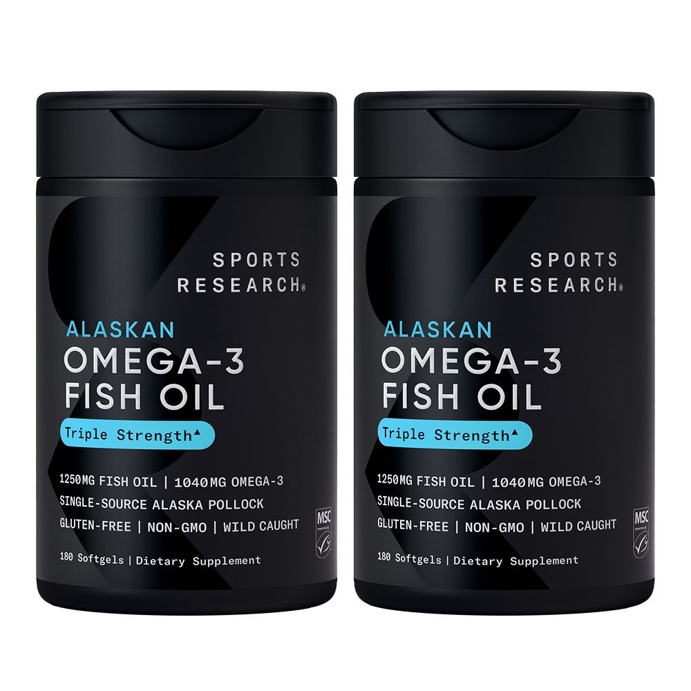 스포츠리서치 알래스카산 오메가3 피쉬오일 180정 2병