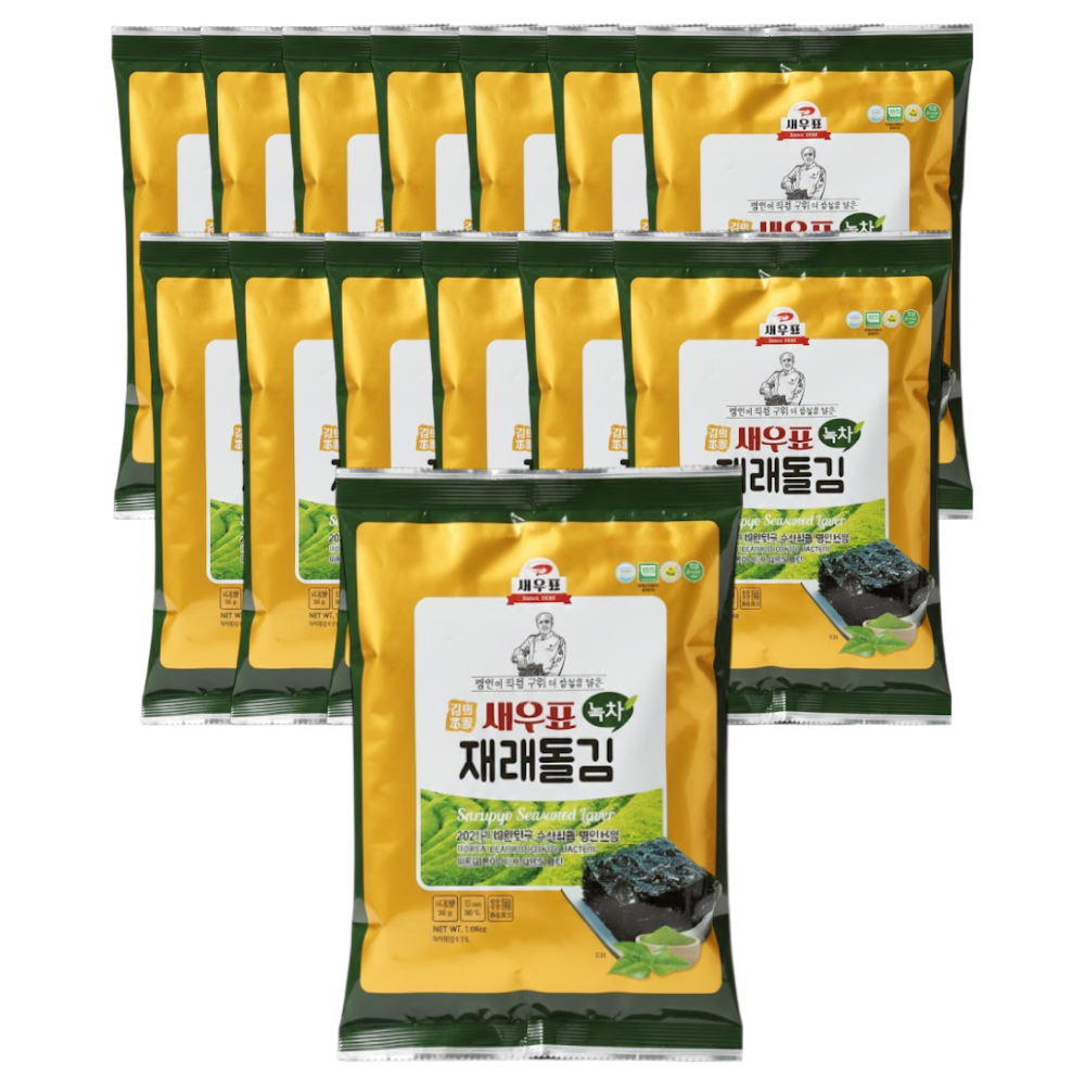 새우표 완도 녹차재래 돌김전장 30g x 40봉