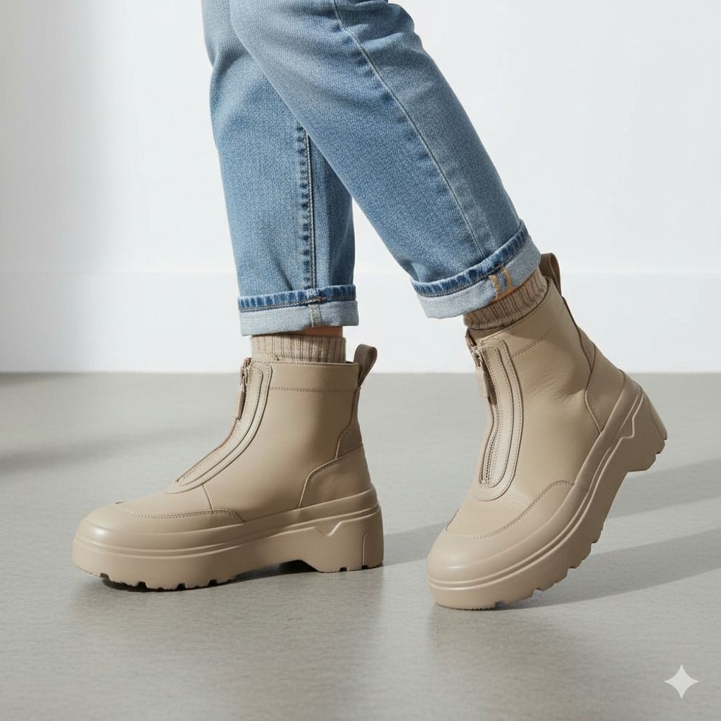 헌터 [UNISEX] 익스플로러 앵클 지퍼 플랫폼 부츠 - 앨로이 WFS1000LNYALL L7K3