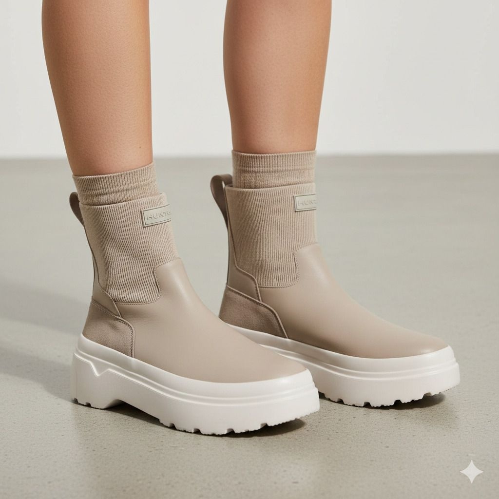 헌터 [UNISEX] 익스플로러 첼시 플랫폼 부츠 - 앨로이/캐스트 WFS1000LPYAYC L7K3