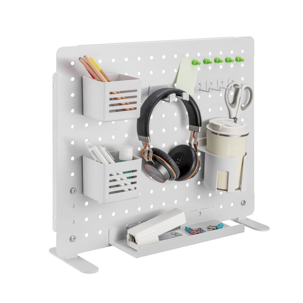 스탠드형 페그보드 타공판 책상 파티션 가림막 풀세트