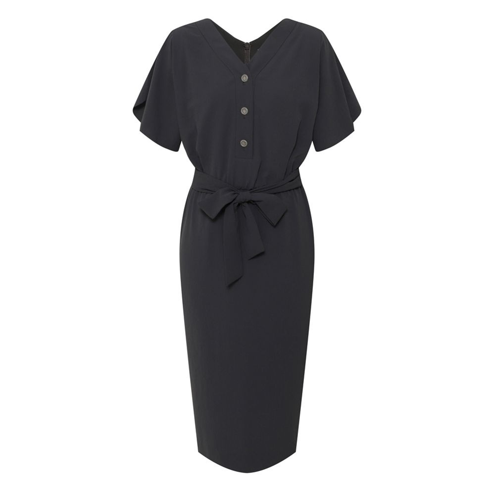 [롯데백화점] 캐리스노트 브이넥 반소매 정장원피스 다크그레이 CN3MOP408DY LE1221107208