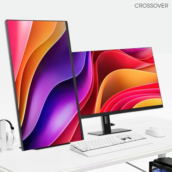 크로스오버 32QF240G Fast-IPS 400CD 81cm QHD 240Hz 피벗 게이밍 컴퓨터 모니터
