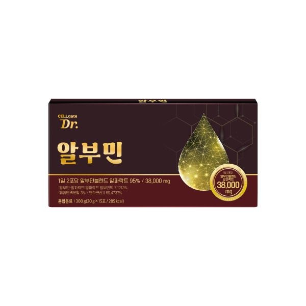 (주)네이처텍 [셀게이트] [1박스] 닥터 알부민 (20g x 15포)