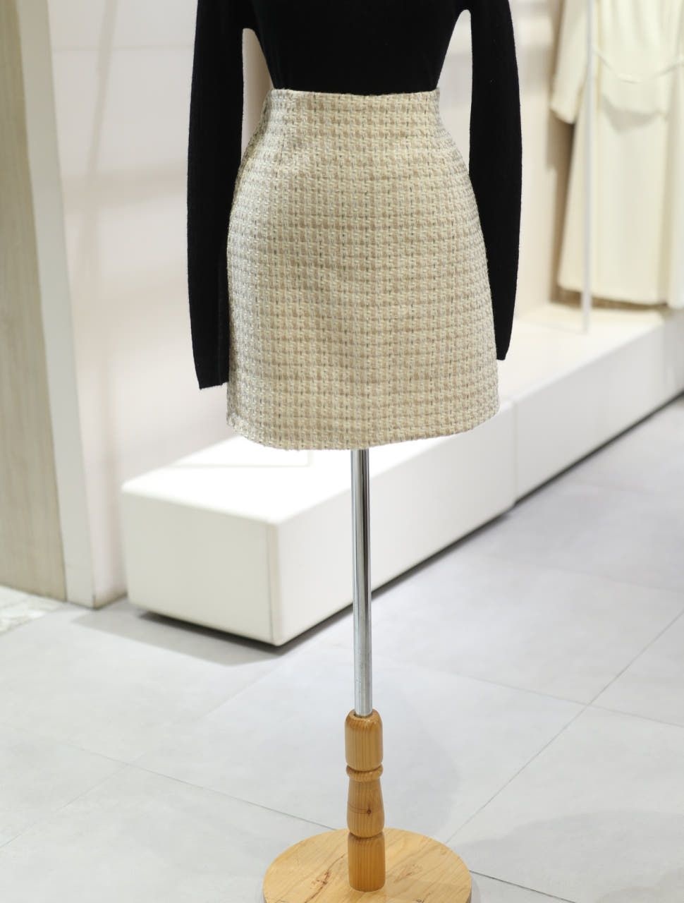 백화점 JJ지고트 클래식 셋업 트위드 스커트 GP2N0SK_201 아울렛