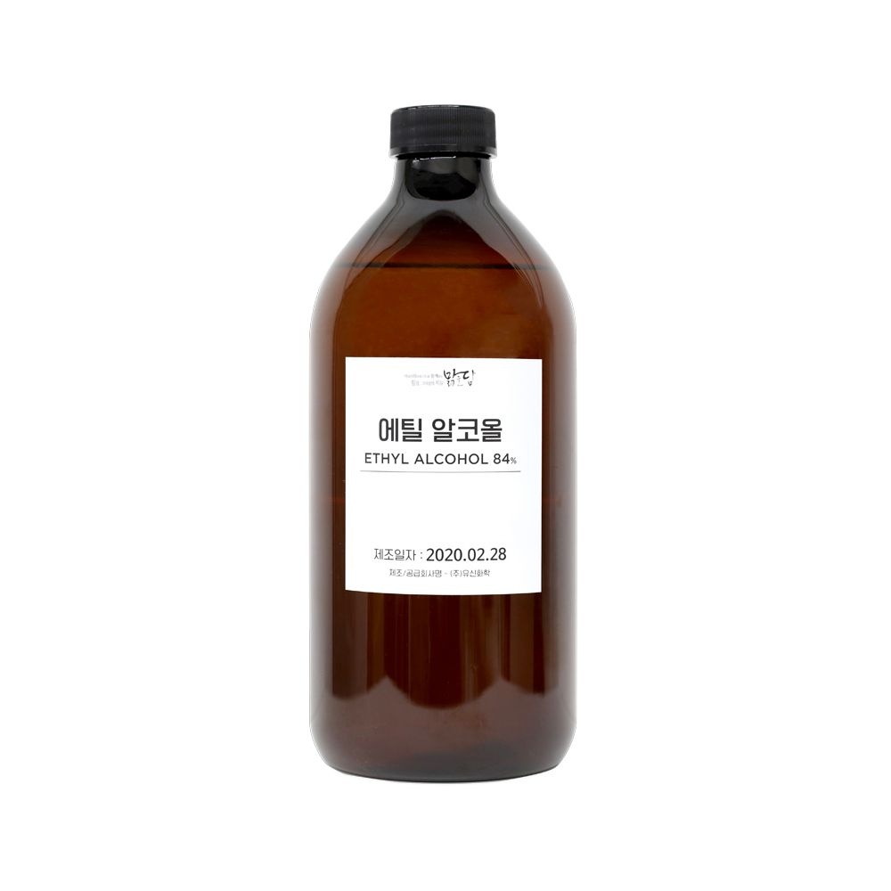 ㈜더아름 맑을담 [맑을담] 식물성 에탄올 프리미엄 에틸알코올84% 1L