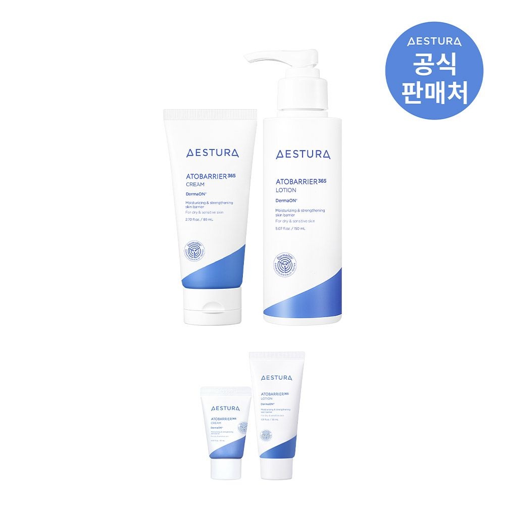 에스트라 [포토리뷰 2,000P 적립] 아토베리어365 크림 80ml + 로션 150ml