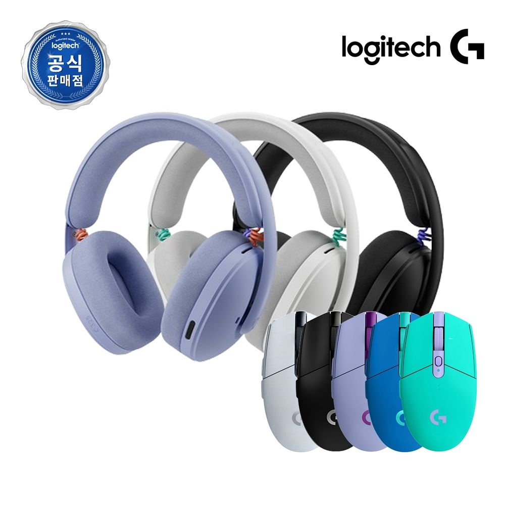 로지텍 로지텍코리아 공식 G325 무선 게이밍 헤드셋 + G304 무선 마우스 패키지