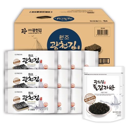 [온누리7%혜택]원조광천김 도시락51봉+김자반3봉