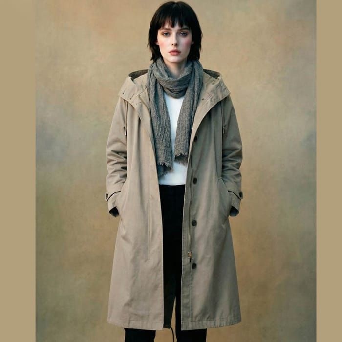 허그허그 / 바에덴 야상 후드 트렌치 코트 2color