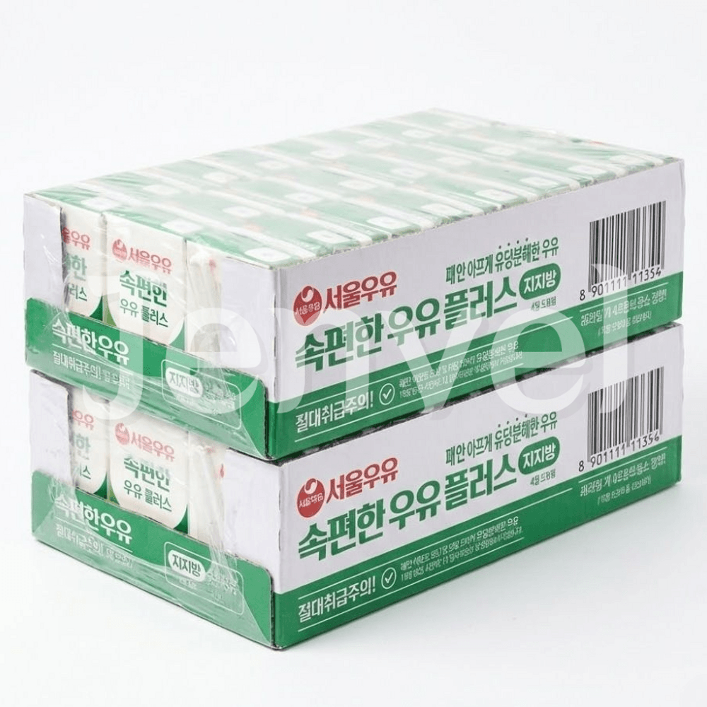 서울우유 속편한우유 플러스 저지방 190ml 48개 락토프리 멸균우유 한박스 (190ml x 48개)