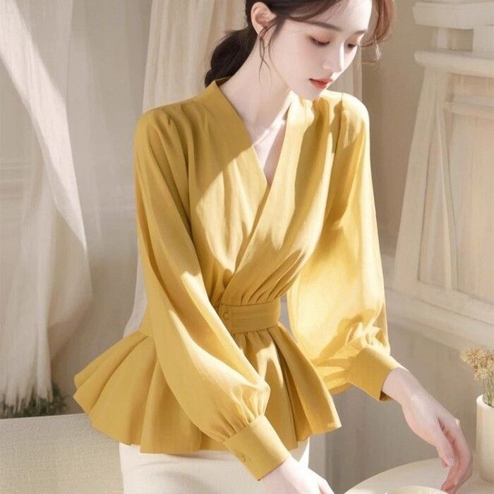 제로투올샵 / 2025 봄 신상 옐로우 셔츠 이미지상 색상