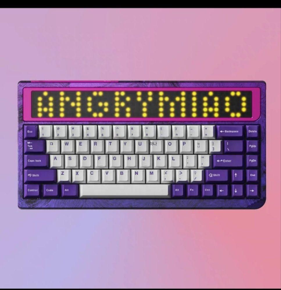[해외] AngryMiao RGB65 맞춤형 기계식 키보드 고급 선물 3모드 무선 블루투스