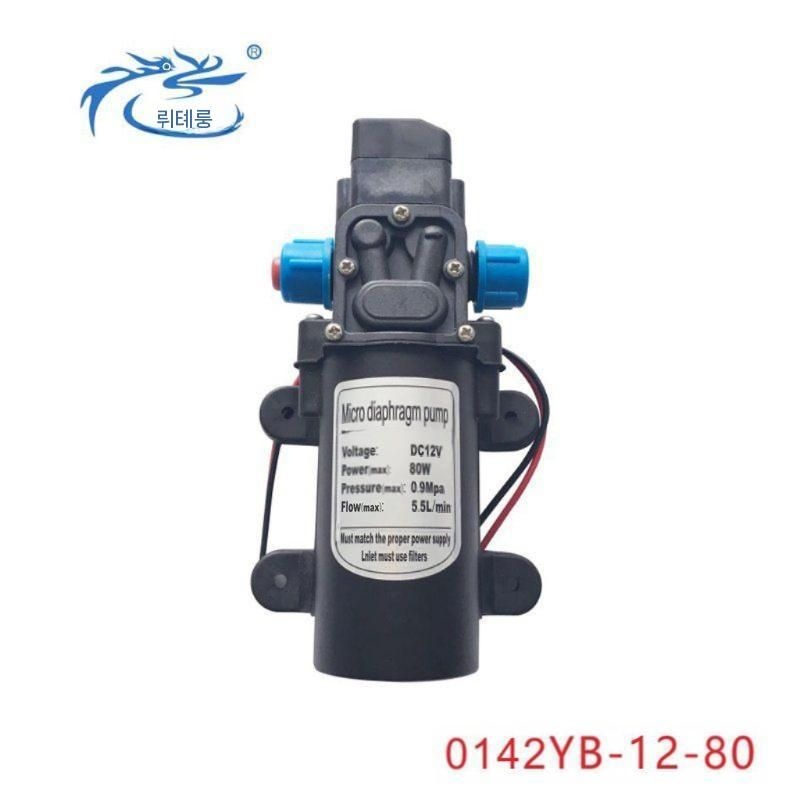 [해외] 전동 다이아프램펌프 80W DC12V 워터 펌프 캠핑 세차
