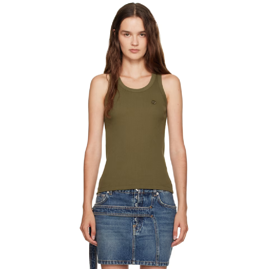 코페르니 카키 로고 탱크탑 COPJS12F5033 TP859223229