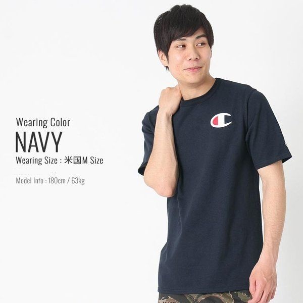 챔피온 챔피온 라운드 반팔티셔츠 BIC-C GT19 네이비 951879