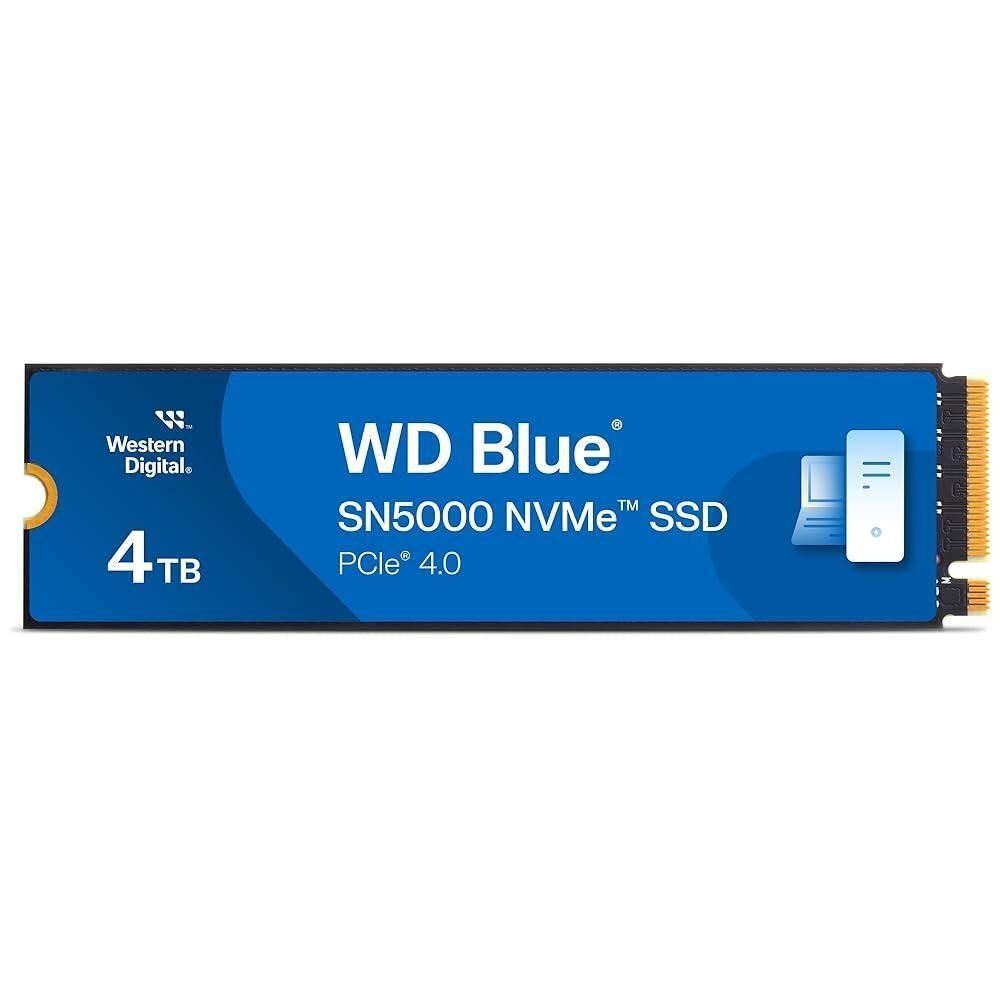 [해외] WD 블루 SN5000 NVMe SSD Pcle 4.0 SSD 4TB (WDS400T4B0E)