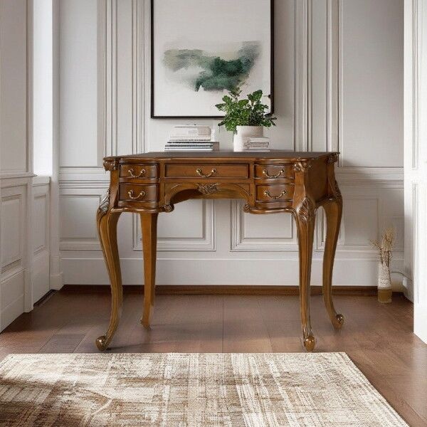 [더캐슬]유캐슬 [유캐슬] 3/2~9일 커피쿠폰+무료배송 엔틱 원목 타인 콘솔 화장대 선반