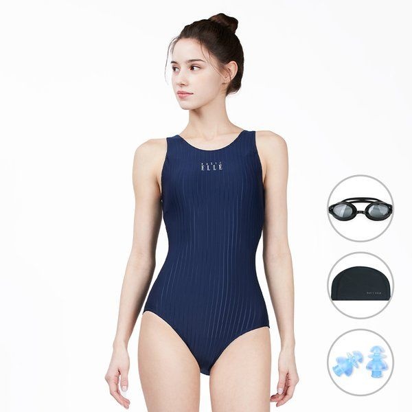 베이직엘르 베이직엘르 알뜰쇼핑[4종세트 여성 실내수영복 원피스수영복 BEFQ150N