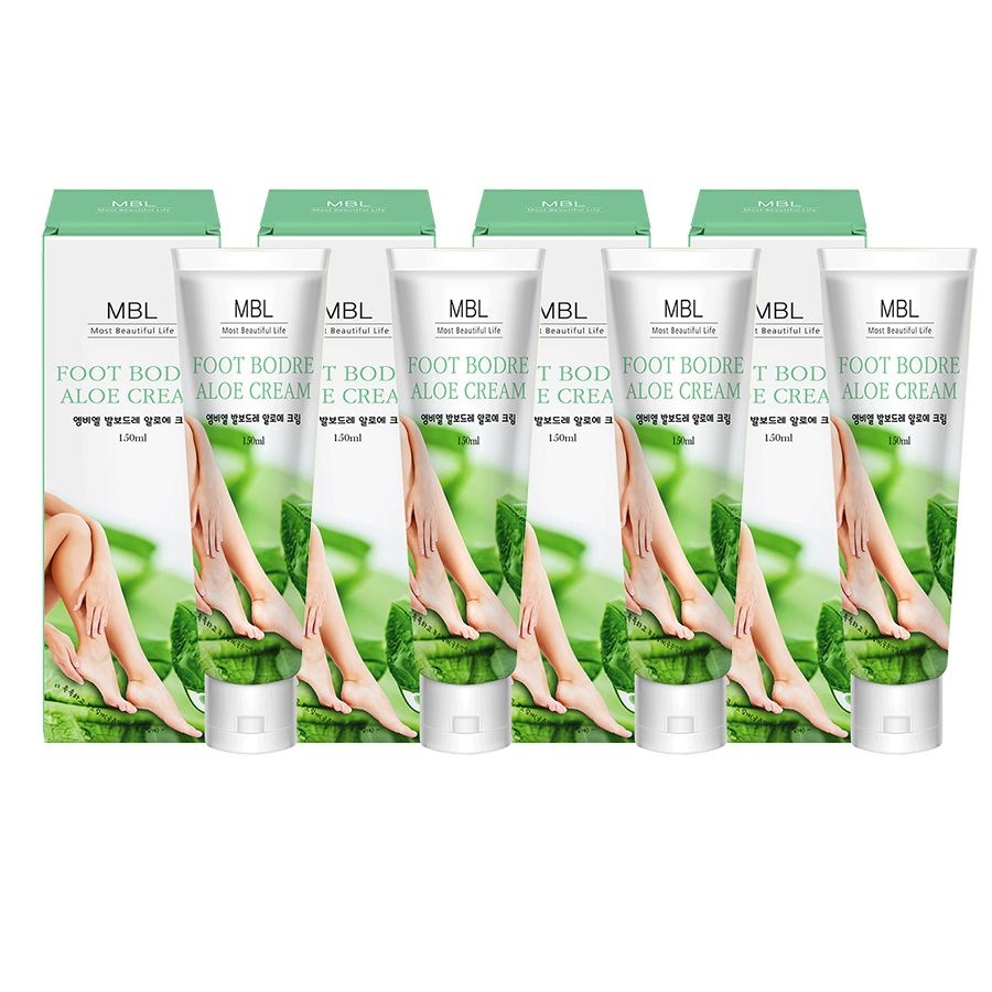 (주)피부애드림코스메틱 엠비엘 발보드레 알로에 크림 150ml x 4개/풋크림