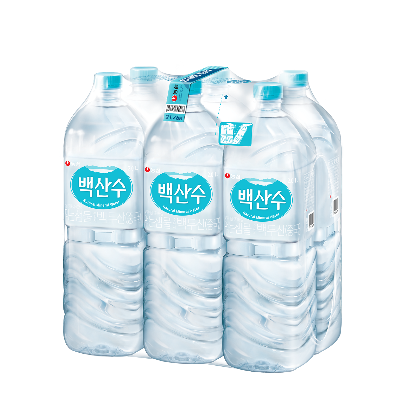 백산수 2리터 12병 생수 물 sh