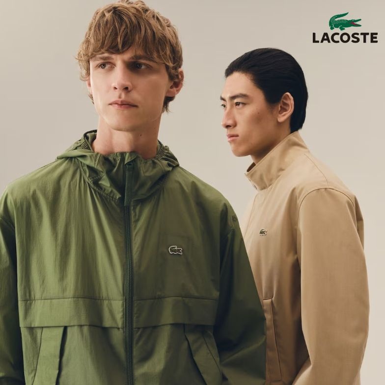 라코스테 립조직 풀집업 가디건