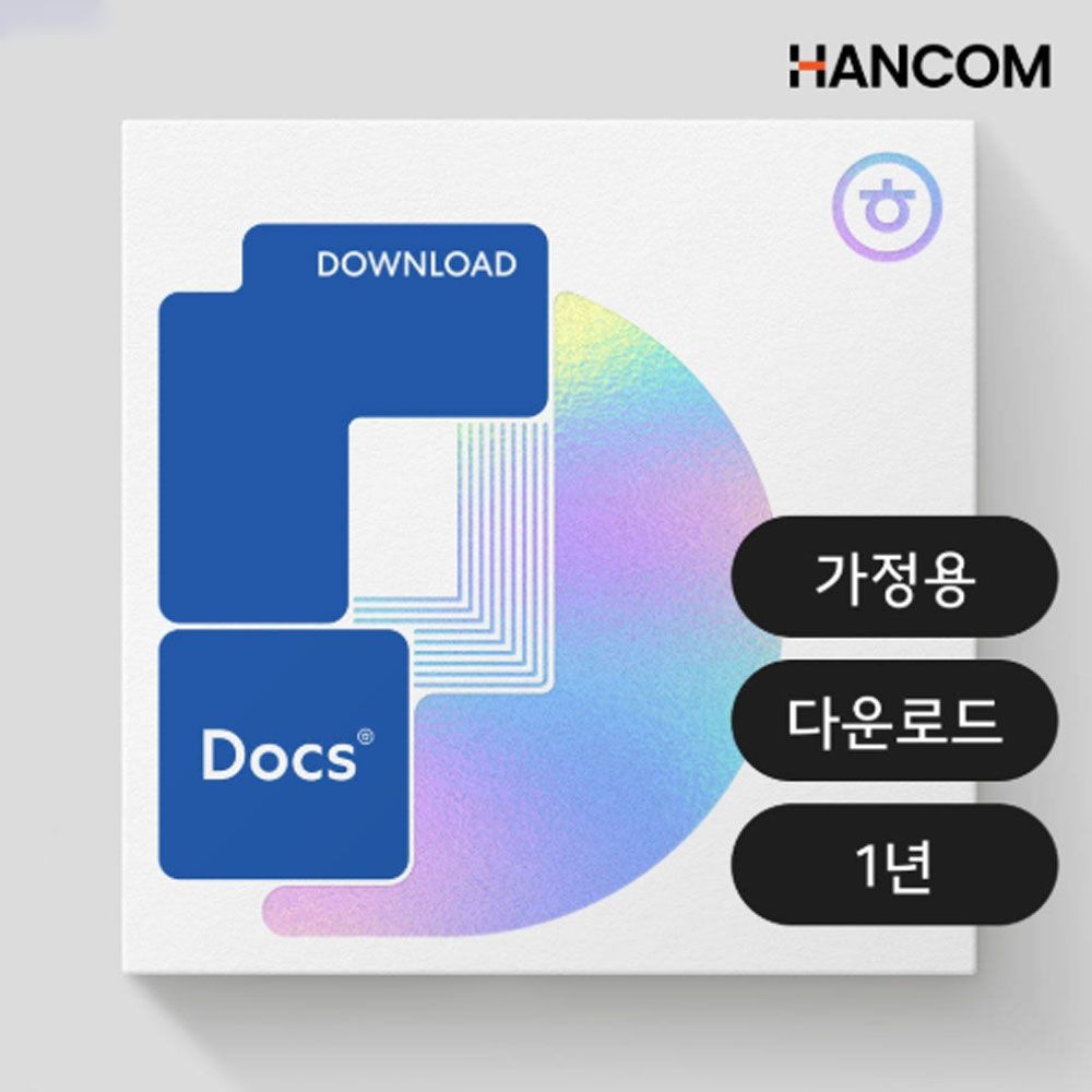 한글과컴퓨터 한컴오피스 한컴독스 개인용 1년 구독형 윈도우 Mac용 5대 설치 동시사용