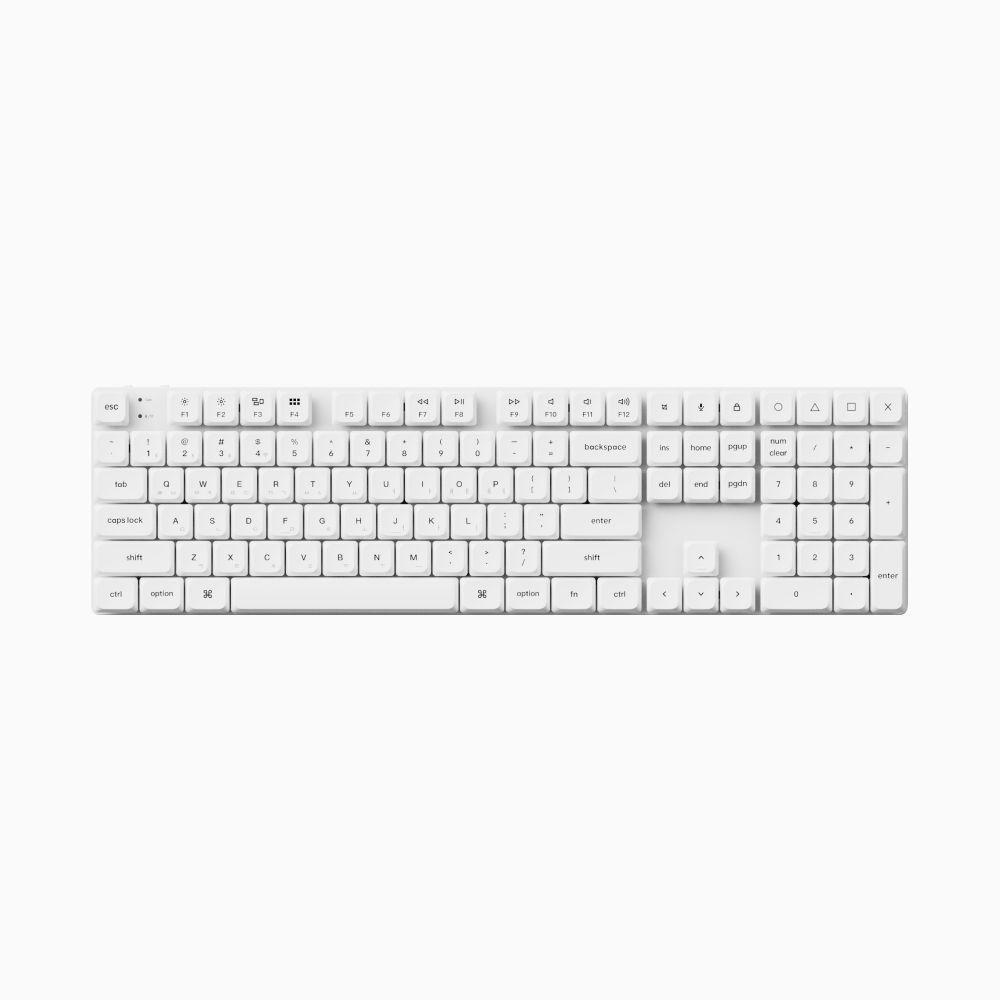 Keychron 키크론 K5 SE2 화이트 저소음적축 5in1 슬림 무선 풀배열 기계식 키보드