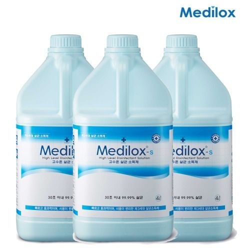 수산E&C 메디록스 살균소독제 S 4L 대용량 3개
