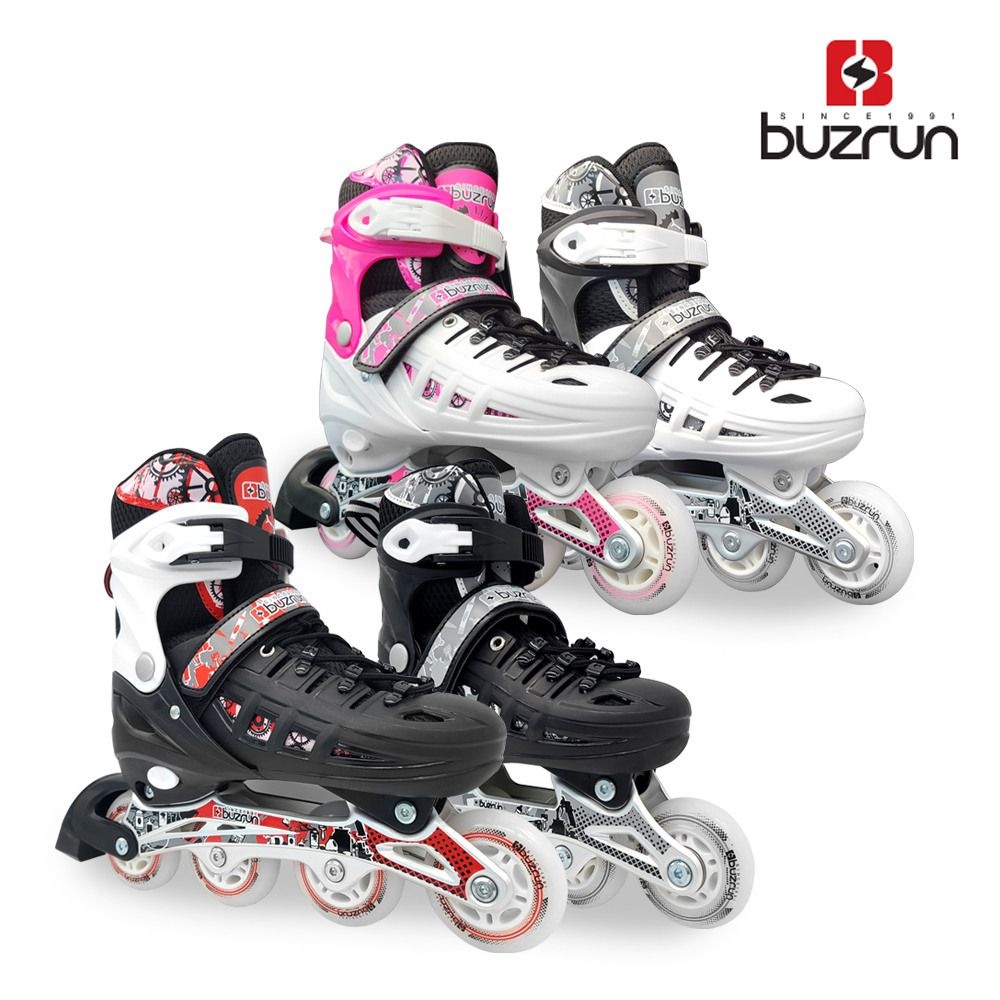 [패션플러스][브렌스]NEW 버즈런 유아 아동 사이즈조절 인라인스케이트