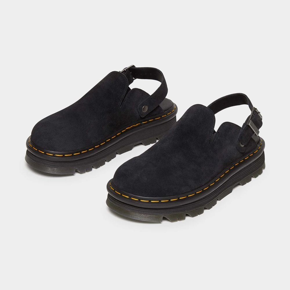 Dr.Martens 제브잭 스웨이드 슬링백 플랫폼 뮬 남녀공용