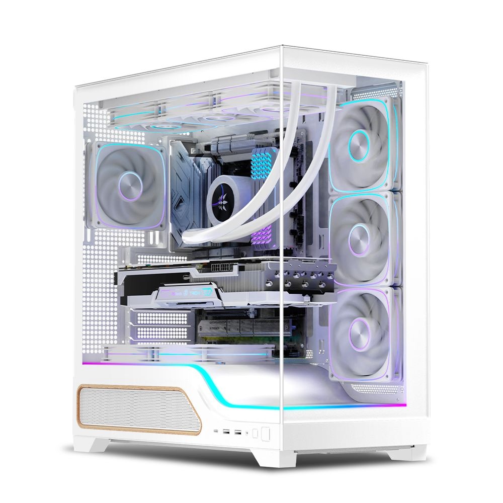 :마이크로닉스 WIZMAX 슬로프 C30 컴퓨터 PC 케이스 (화이트)