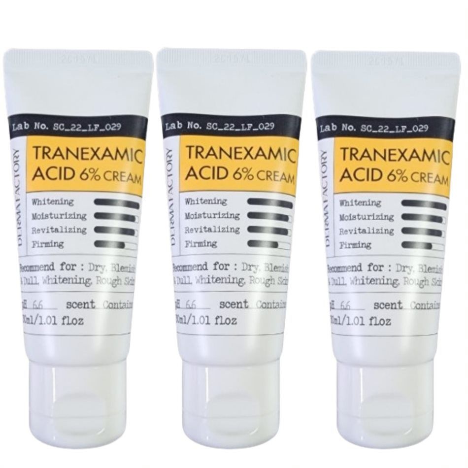 [오늘출발] 더마팩토리 트라넥삼산 6% 크림30ml x3개 화이트닝크림 기미 주근깨 보습 미백