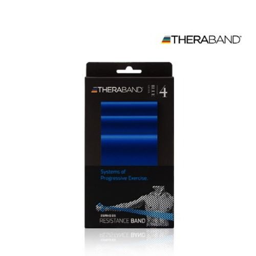The Hygenic Corp THERABAND 정품 세라밴드 개인용 2M 레벨4 블루 운동밴드 저항밴드 근력밴드