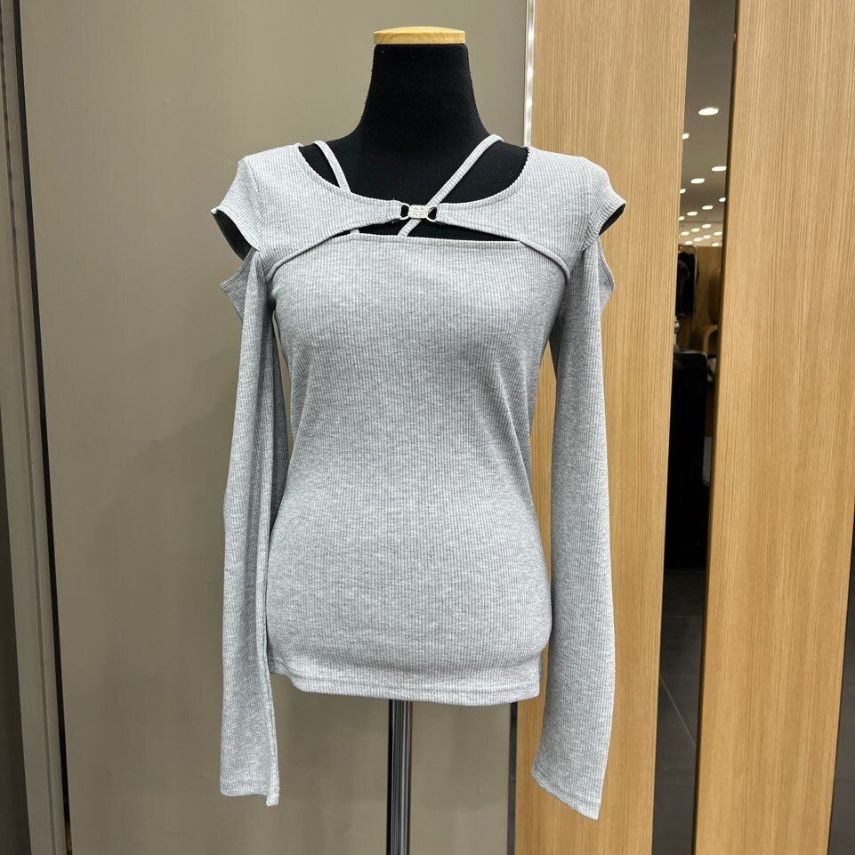 에고이스트 [모다아울렛][에고이스트]금속팬던트소매슬릿슬림티셔츠 ER1CL760_DJ 대전점