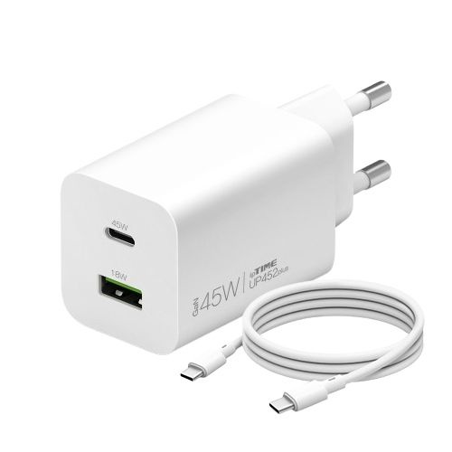 EFM네트웍스 아이피타임 UP452 PLUS-C 화이트 C타입 USB 듀얼 2포트 고속충전기