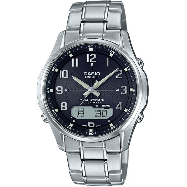 [해외] 카시오 CASIO LINEAGE 리니에지 LCW-M100DE-1A3JF 솔라 전파 시계 간단 어저스트 밴드 162367