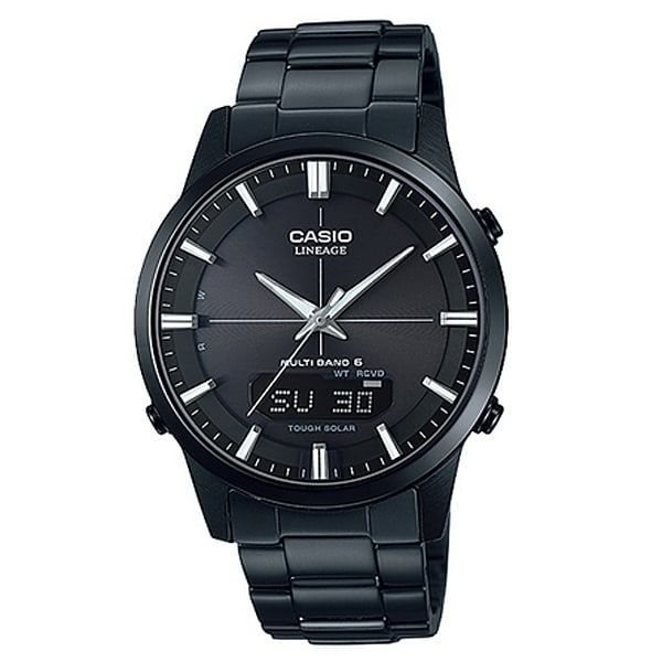 [해외] 카시오 CASIO LINEAGE 리니에이지 LCW-M170DB-1AJF 리니에지 솔라 전파 시계 3H콤비 스테인리스 밴드 블랙 IP 사파이어 16075