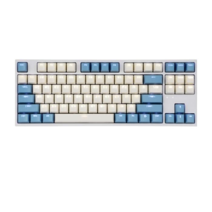 앱코 COX LED 게이밍 기계식 키보드 크림블루 황축 87키