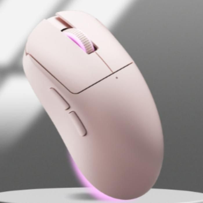 몬스타기어 핑크 유선 마우스 사무실 게이밍 배그 FPS