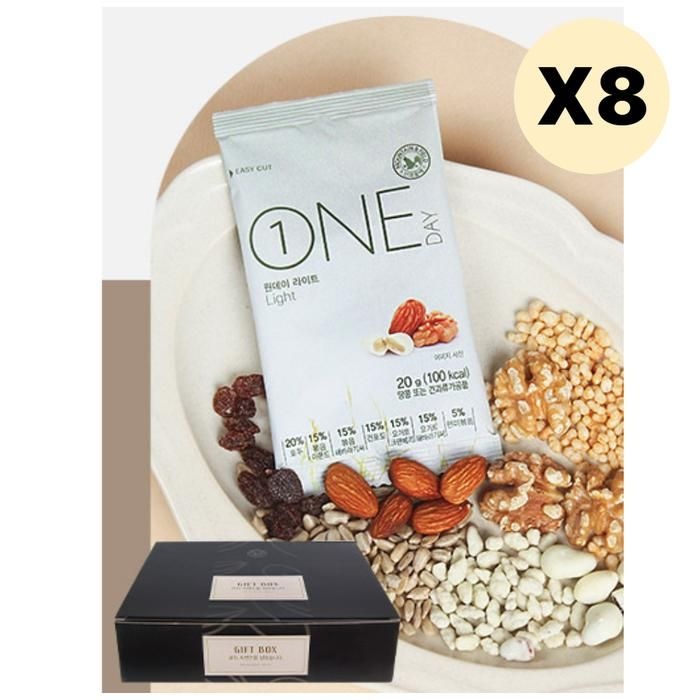 산과들에 선물세트 견과류 설날 원데이라이트 50봉 X8