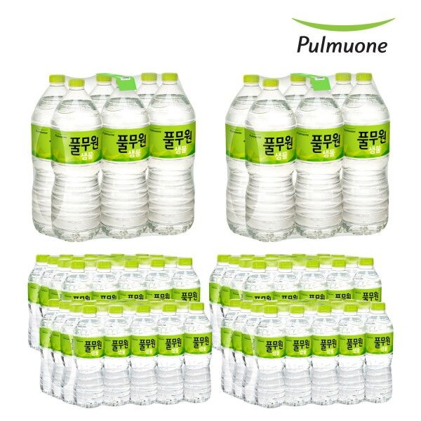 풀무원샘물㈜ 풀무원샘물 [풀무원샘물] 생수 2종(2L x 12병+500ml x 80병) 92병 혼합구성