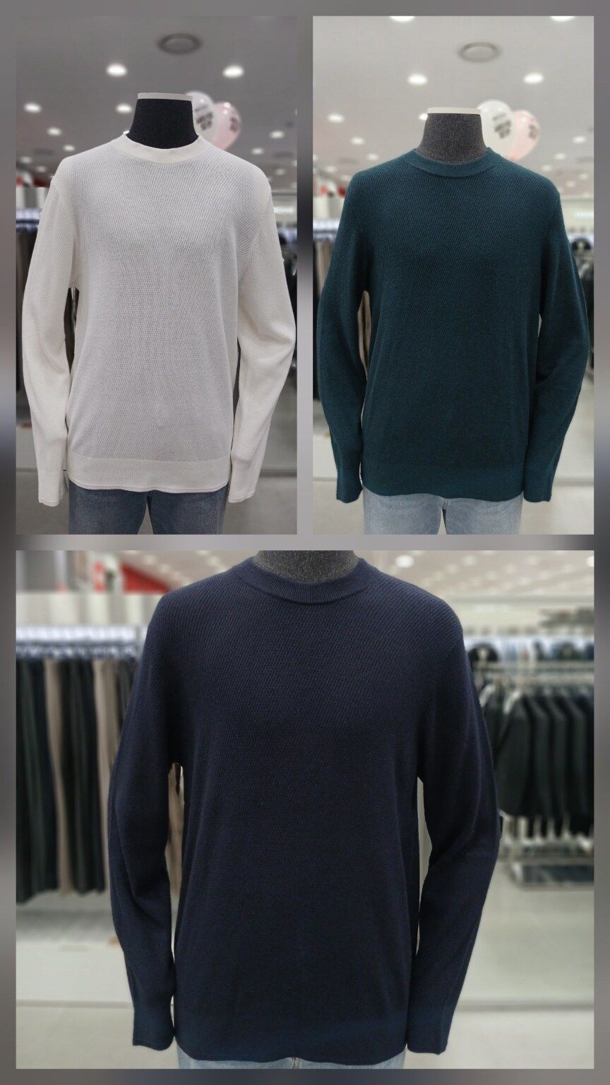 앤드지 25FW캐쥬얼 모혼방 짜임라운드 니트3종HZF4ER1104_GN 1081127