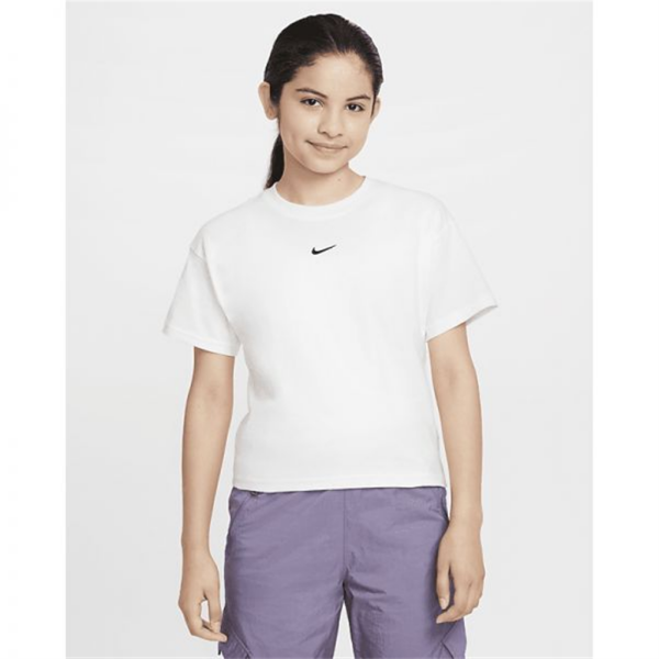 [나이키] 스포츠웨어 에센셜 주니어(여아) 티셔츠 - 화이트 FZ5559-100 370910
