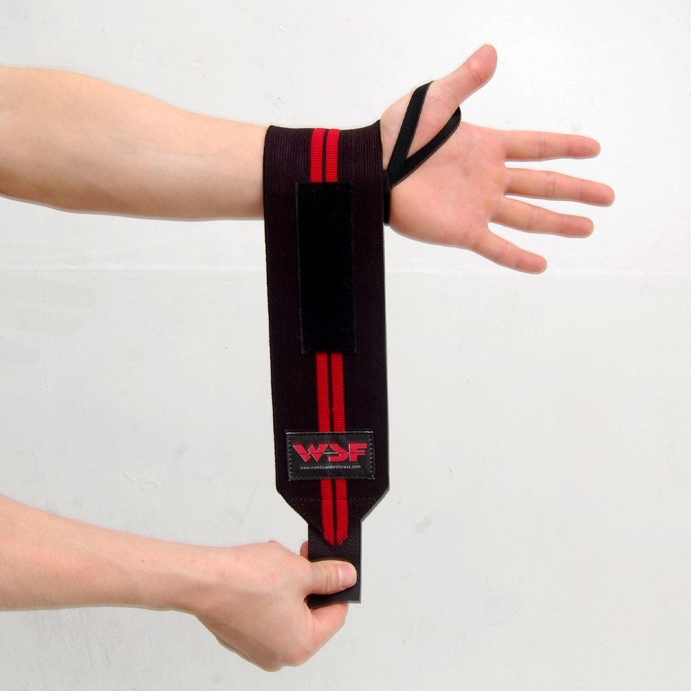 WSF WSF 레드라인 리스트랩 손목보호대 헬스 스트랩