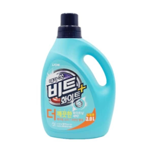 비트 드럼세탁기세제 비트세제 때가쏙비트 화이트플러스 용기3L 고농축 빨래 세탁세제