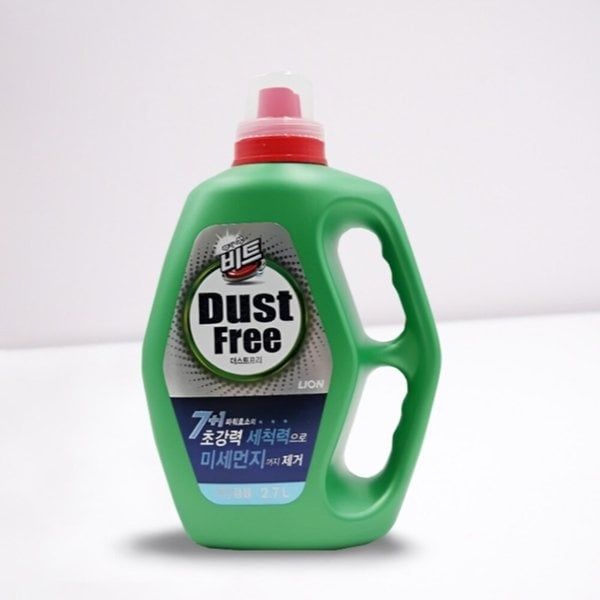비트 때가쏙 더스트프리 액체세제 겸용 2.7L 일반 드럼 드럼세탁기세제 고농축 빨래 세탁세제